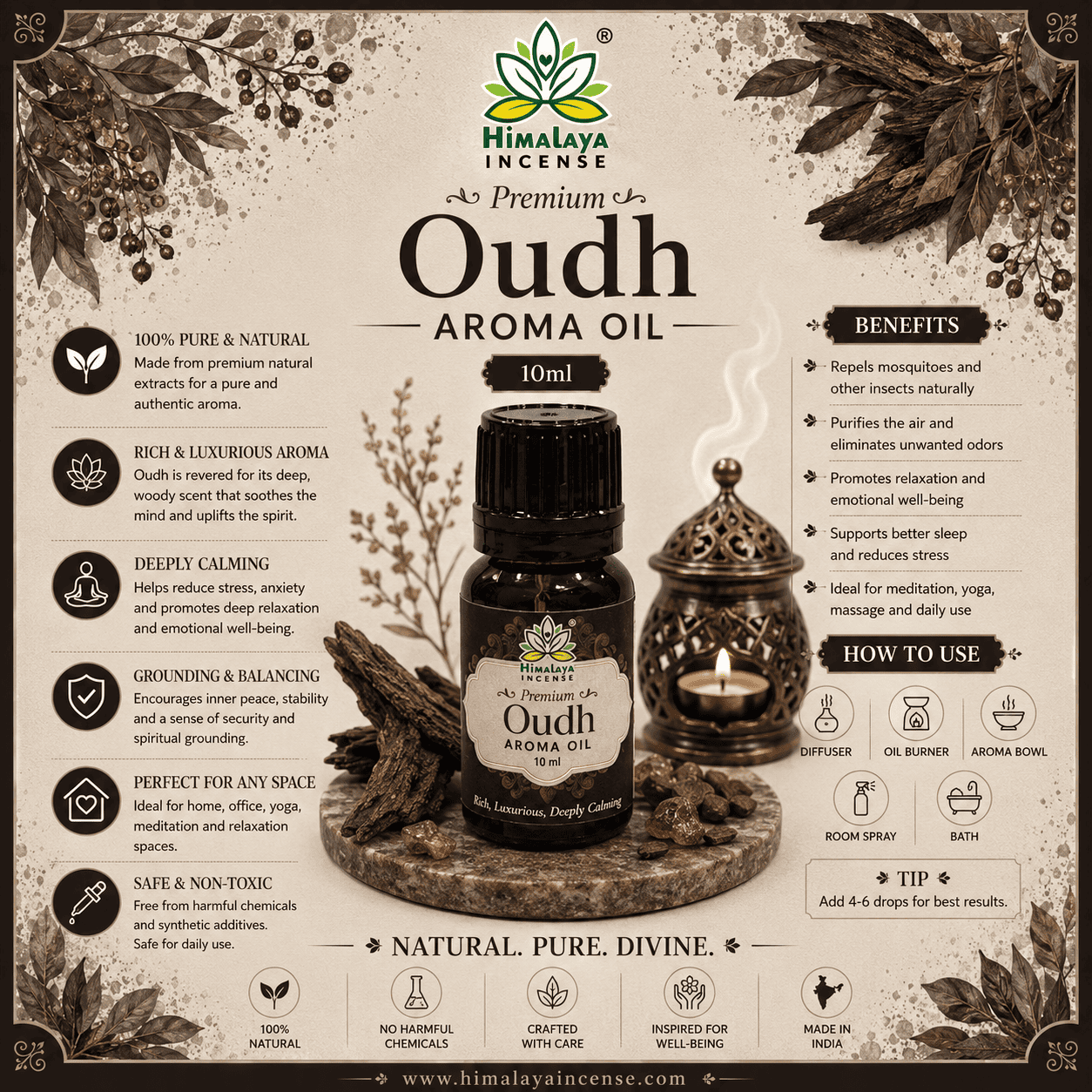 Himalaya Oudh Aroma Oil 10ml