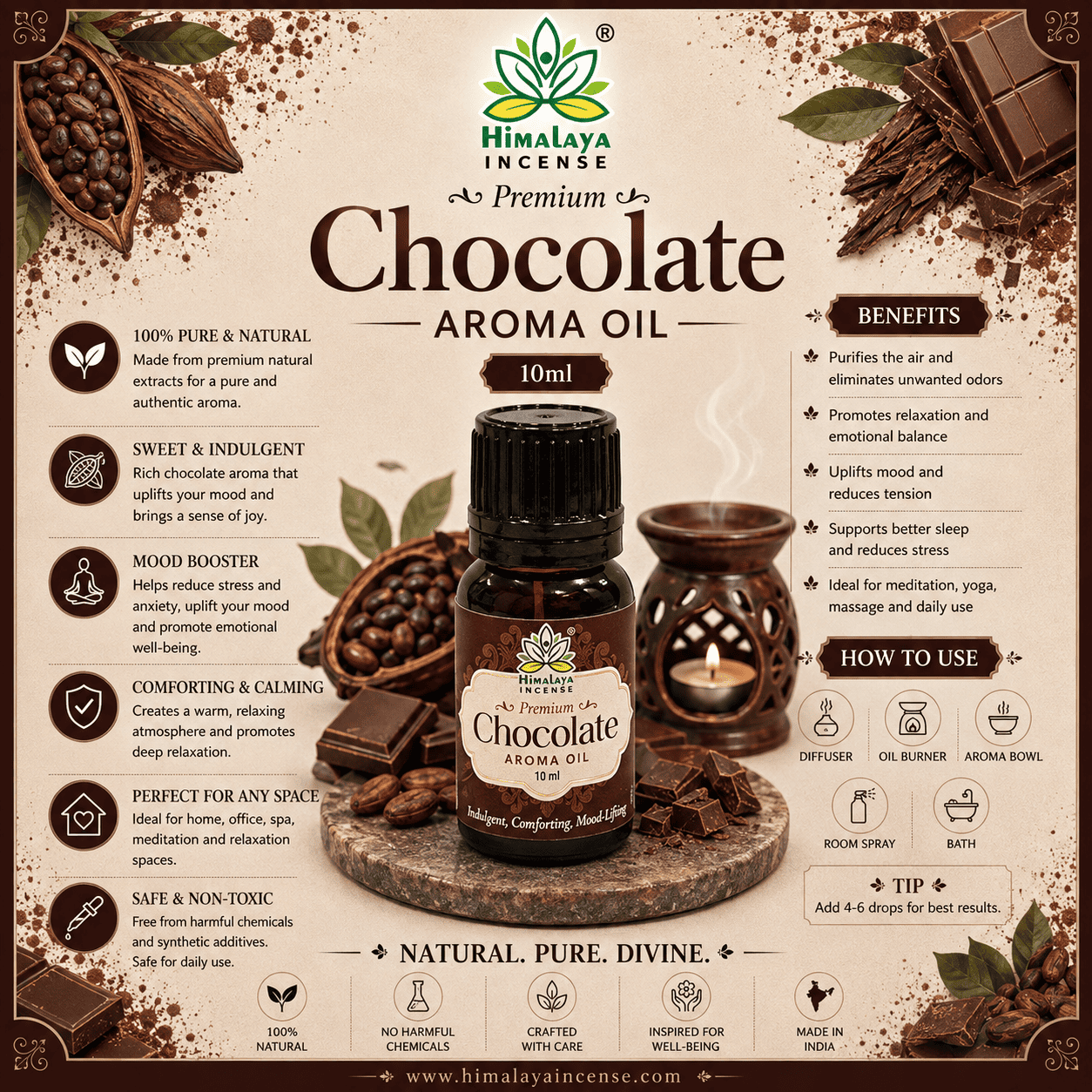 Himalaya Chocolate Aroma Oil 10ml