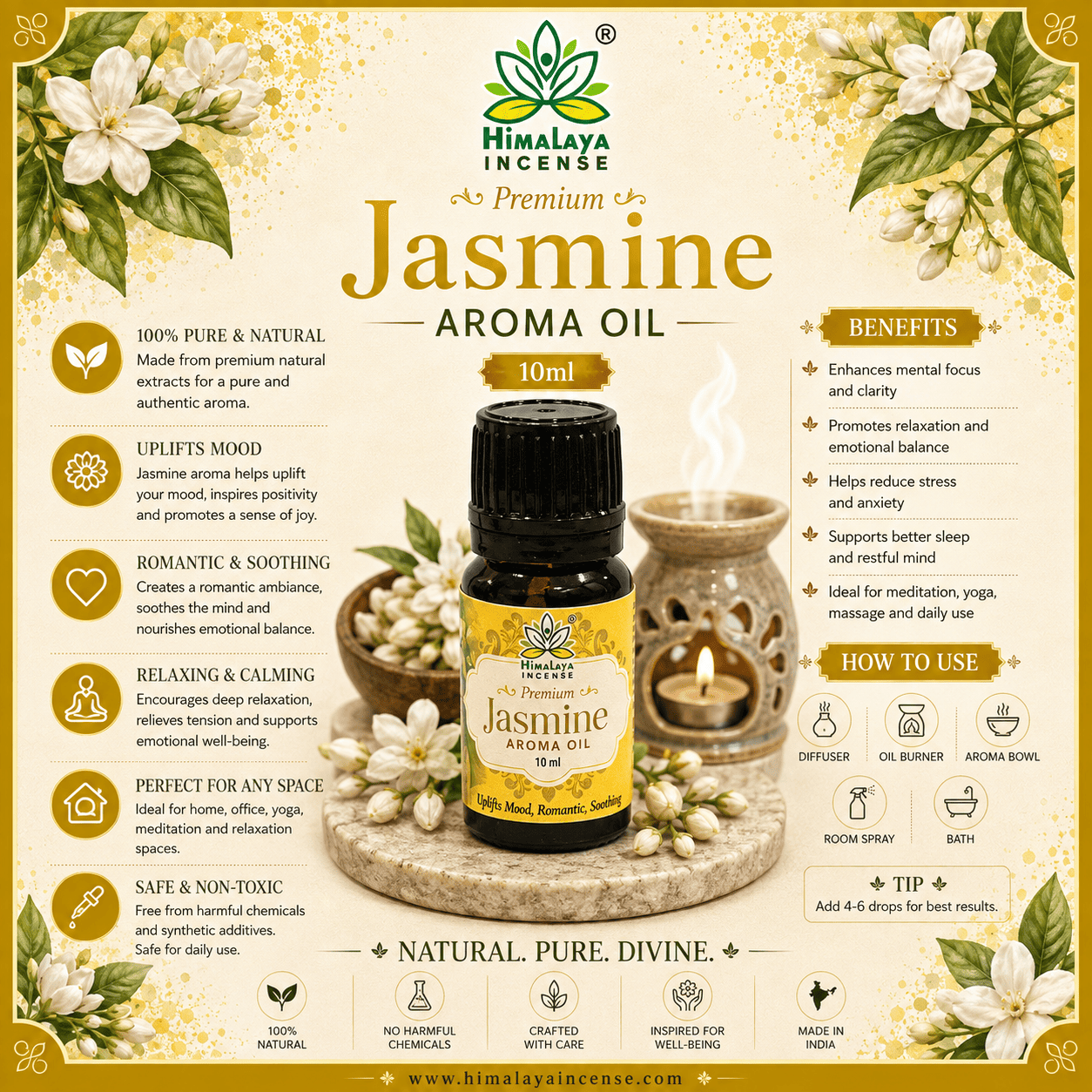 Himalaya Jasmine Aroma Oil 10ml