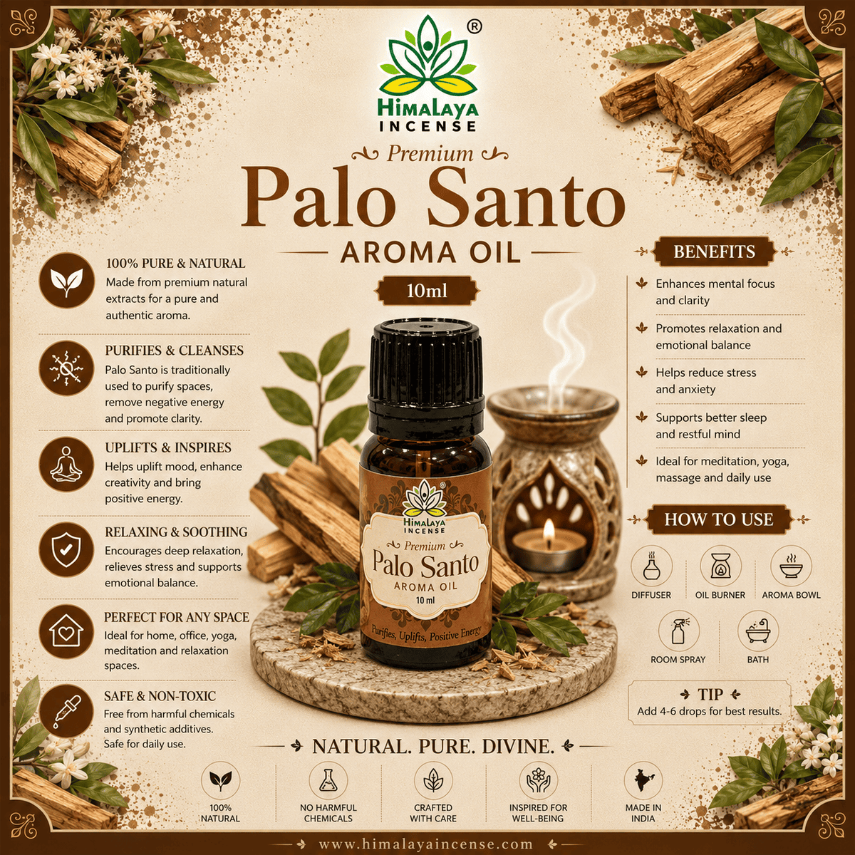 Himalaya Palo Santo Aroma Oil 10ml