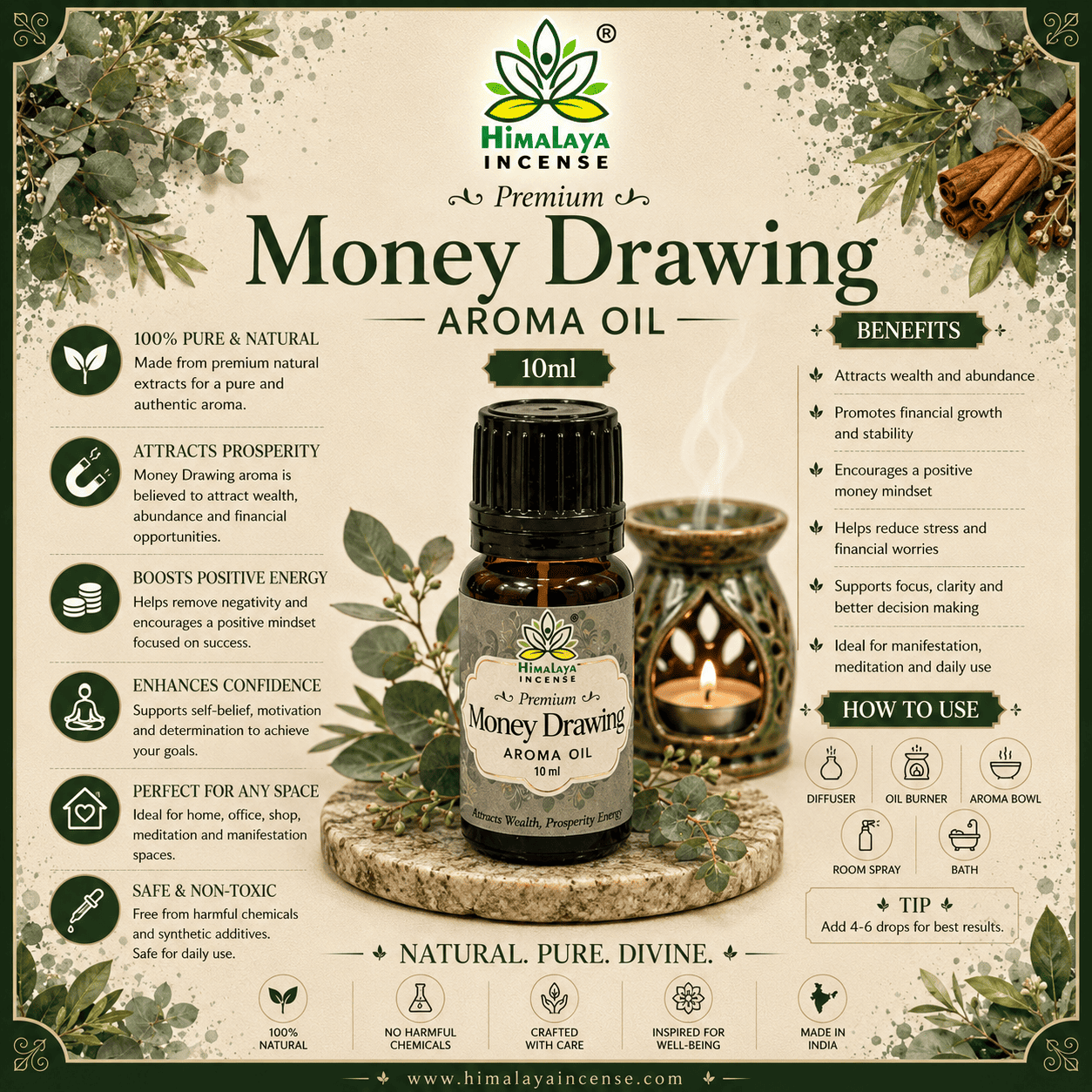 Himalaya Money Drawing Aroma Oil 10ml