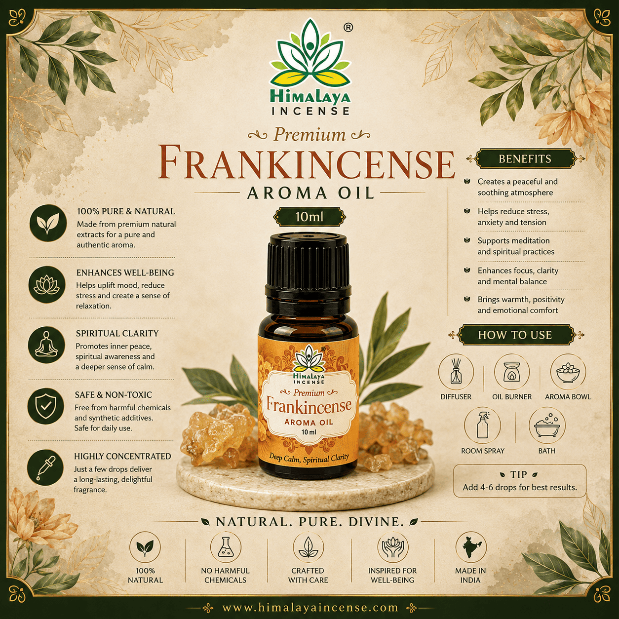 Himalaya Frankincense Aroma Oil 10ml
