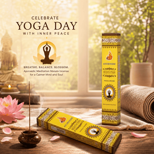 Ayurvedic Meditation Masala Incense Sticks - 12 Packs x 15 Sticks Each