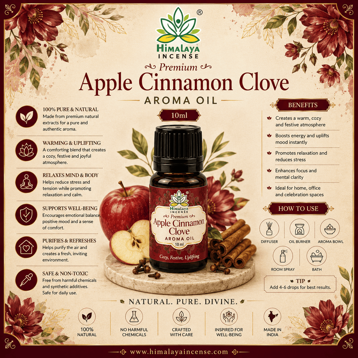 Himalaya Apple Cinnamon Clove Oil 10ml
