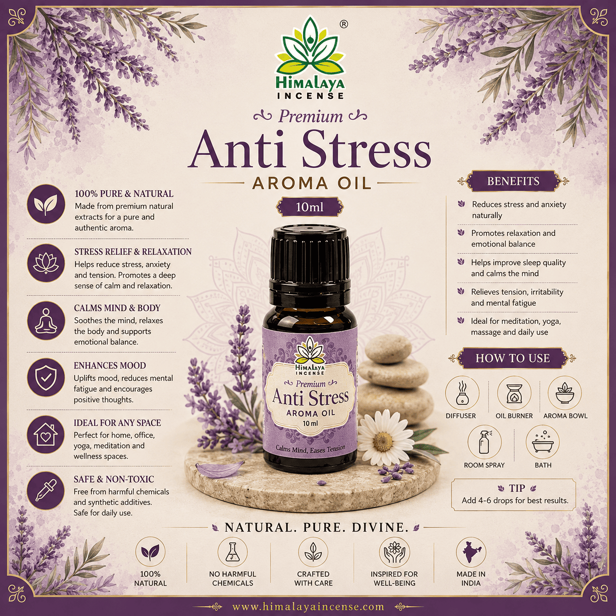 Himalaya Stress Relief Aroma Oil 10ml