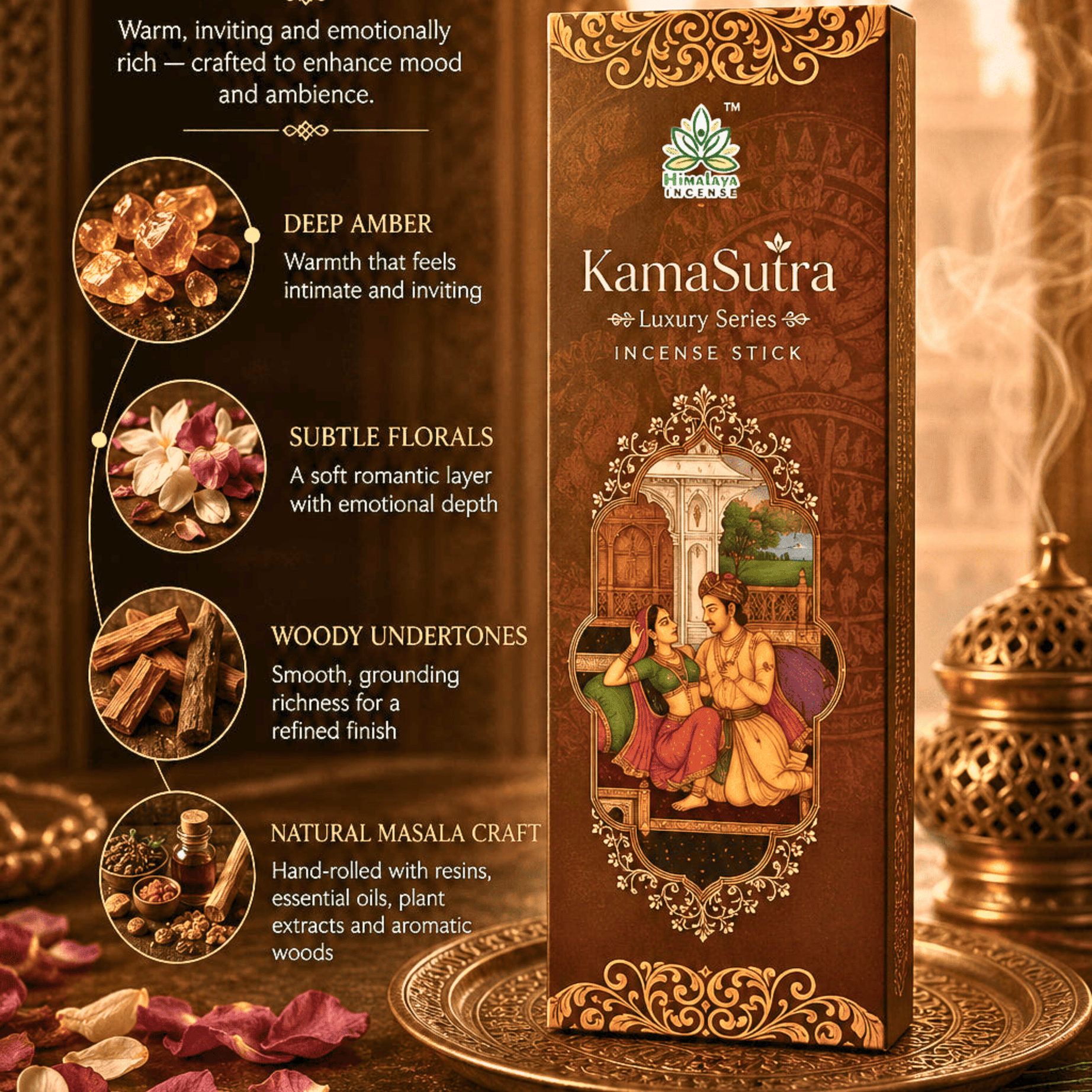 Luxury Incense Sticks Combo Pack – Cannabis, KamaSutra & Tropical Fruits Incense Sticks | Premium Fragrance Collection by Himalaya Incense