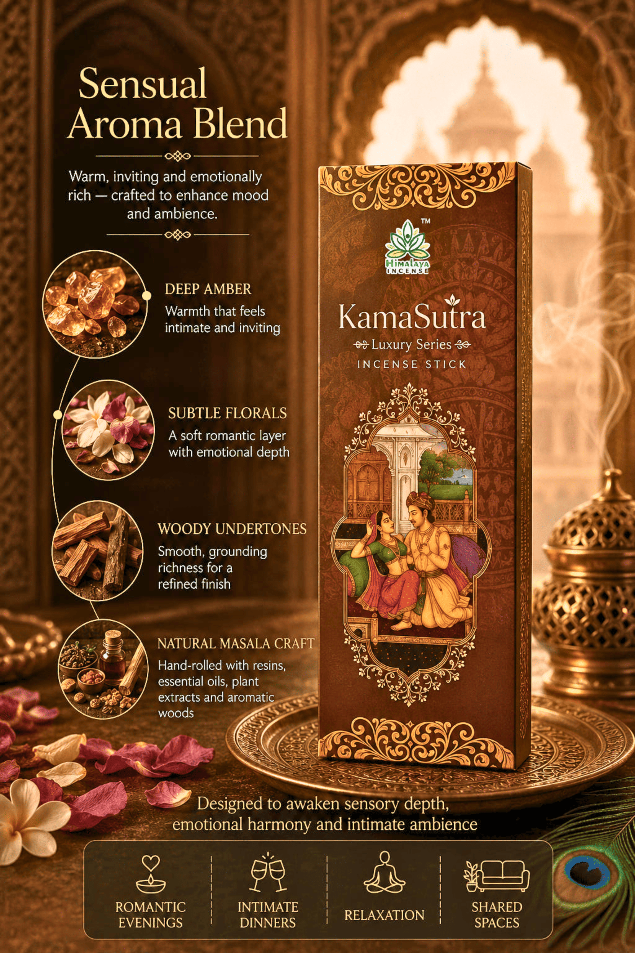 Luxury Incense Sticks Combo Pack – Cannabis, KamaSutra & Tropical Fruits Incense Sticks | Premium Fragrance Collection by Himalaya Incense