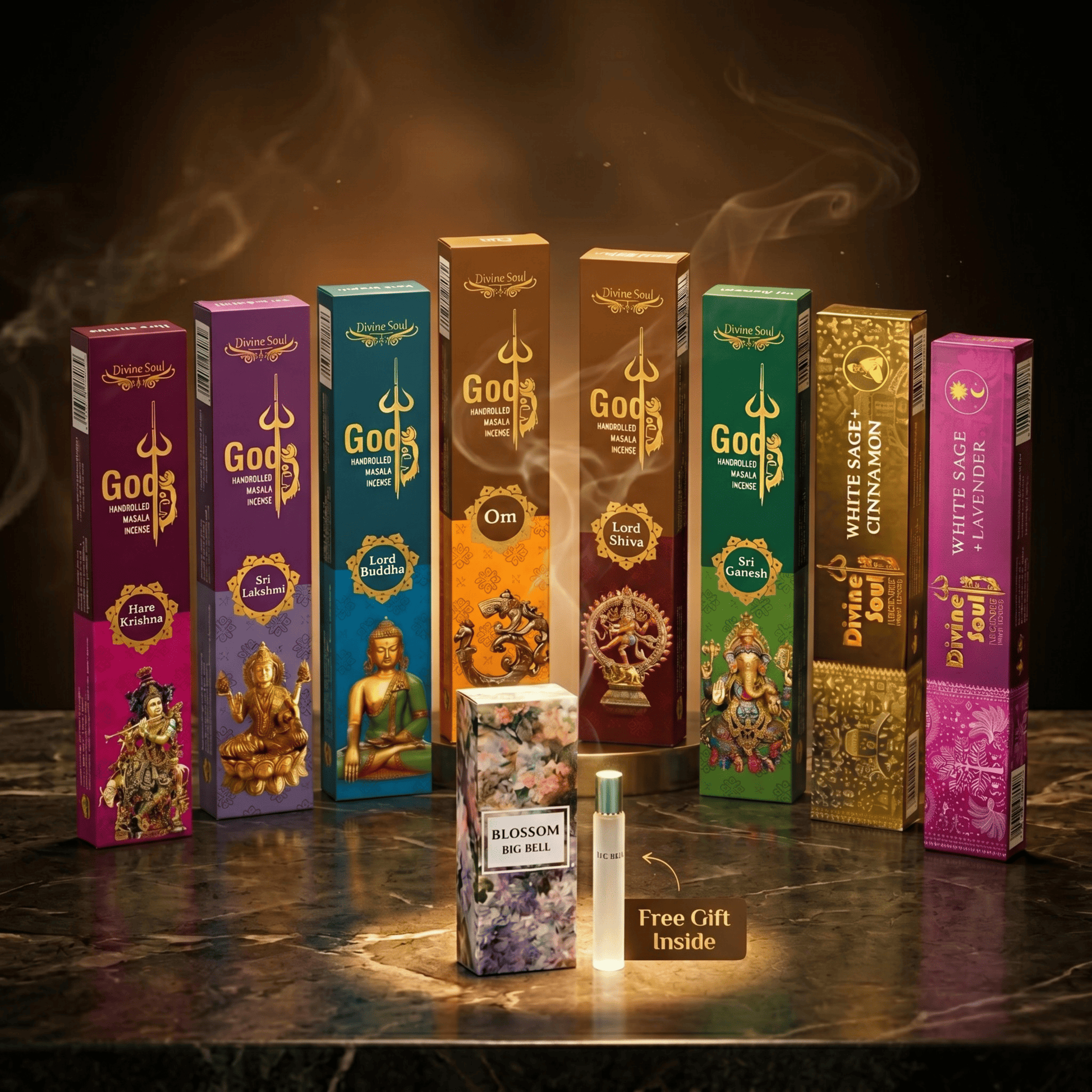 Divine 9 Incense Collection – Premium Fragrance Combo for Daily Rituals (Pack of 9)