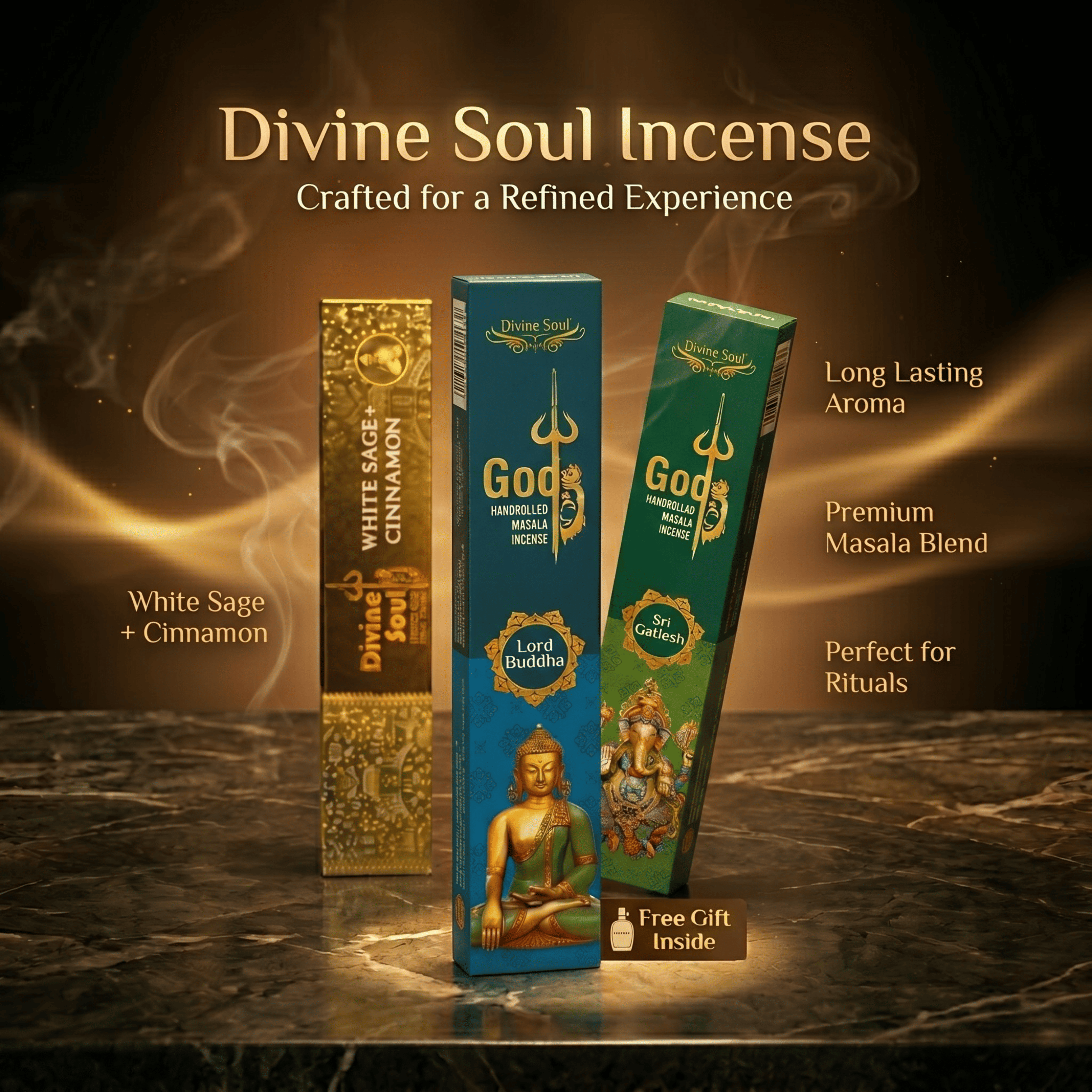 Divine 9 Incense Collection – Premium Fragrance Combo for Daily Rituals (Pack of 9)
