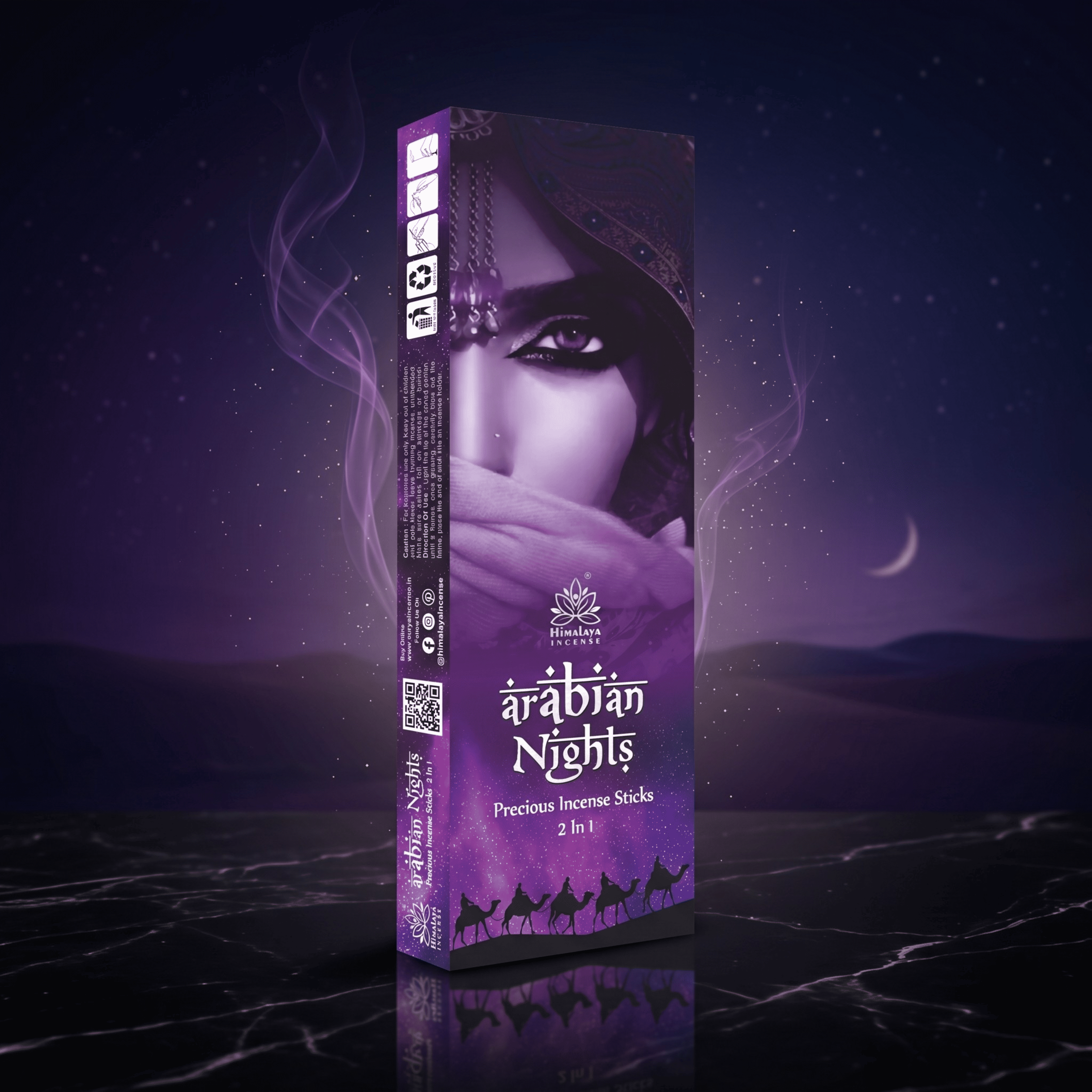 Himalaya Arabian Nights Luxurious Incense Sticks 50 Gms With Metal Incense Sticks Holder