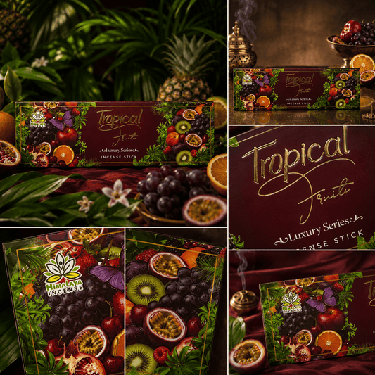 Tropical Fruits Incense Sticks – Premium Fruity Incense Sticks for Home Fragrance, Meditation & Daily Aromatherapy - 50Grm
