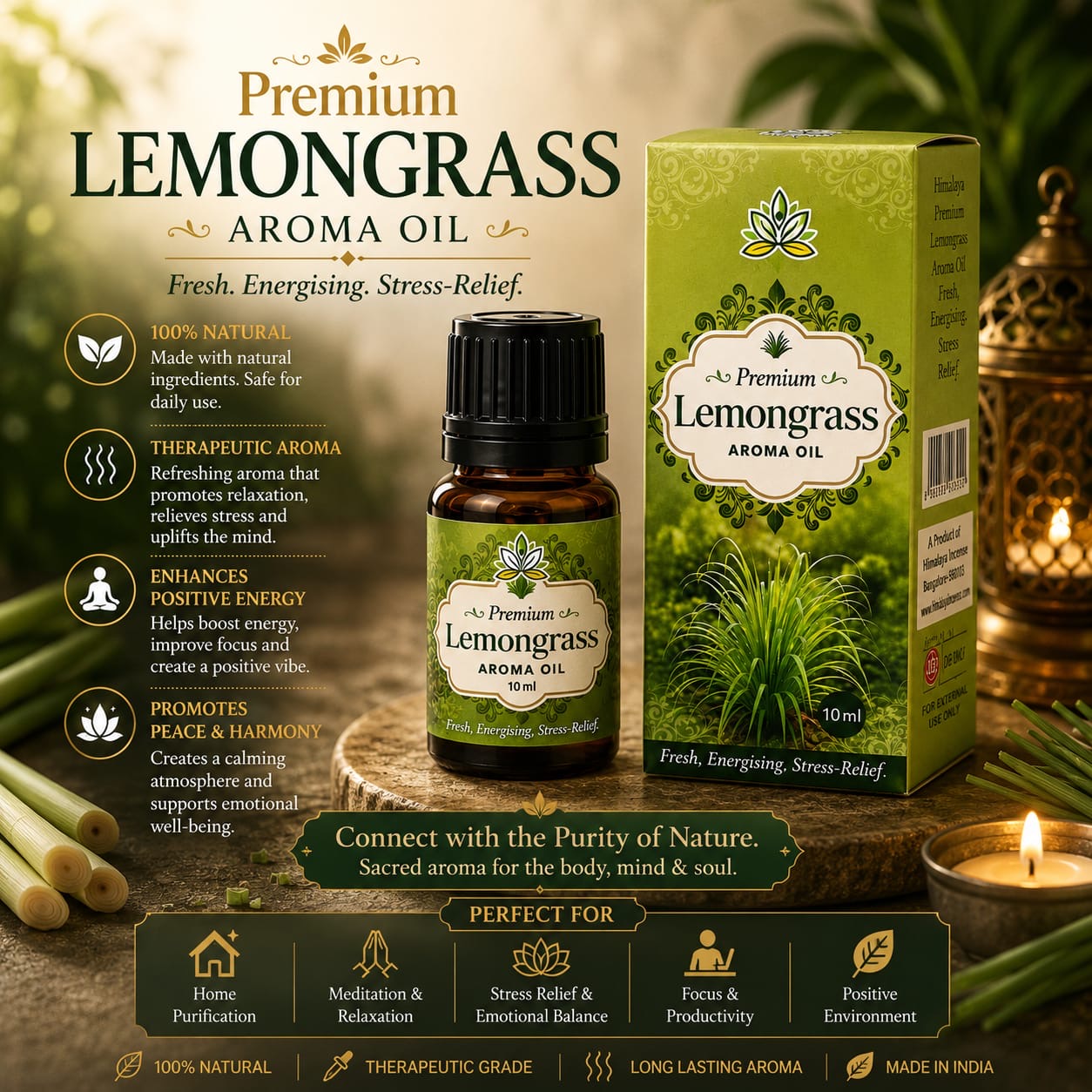 Himalaya Lemon Grass Aroma Oil 10ml