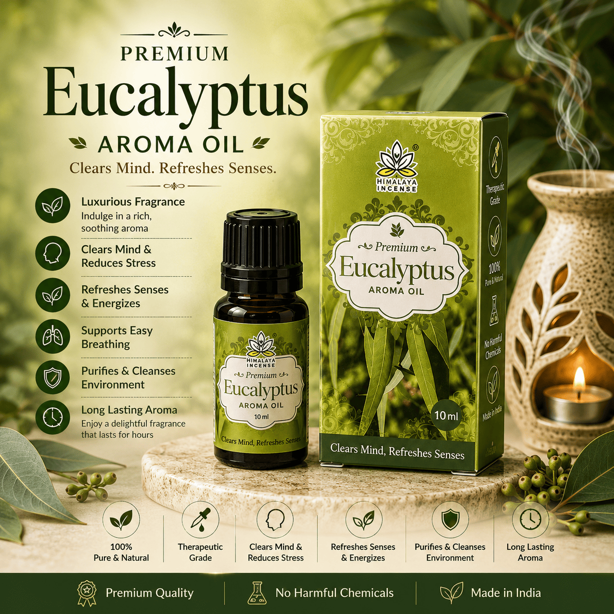 Himalaya Eucalyptus Aroma Oil 10ml