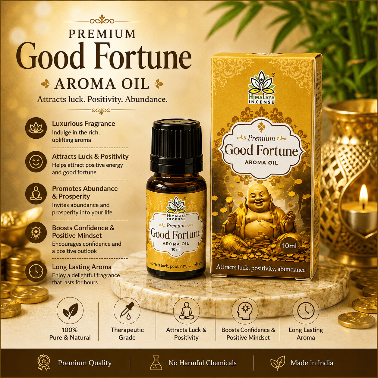 Himalaya Good Fortune Aroma Oil 10ml