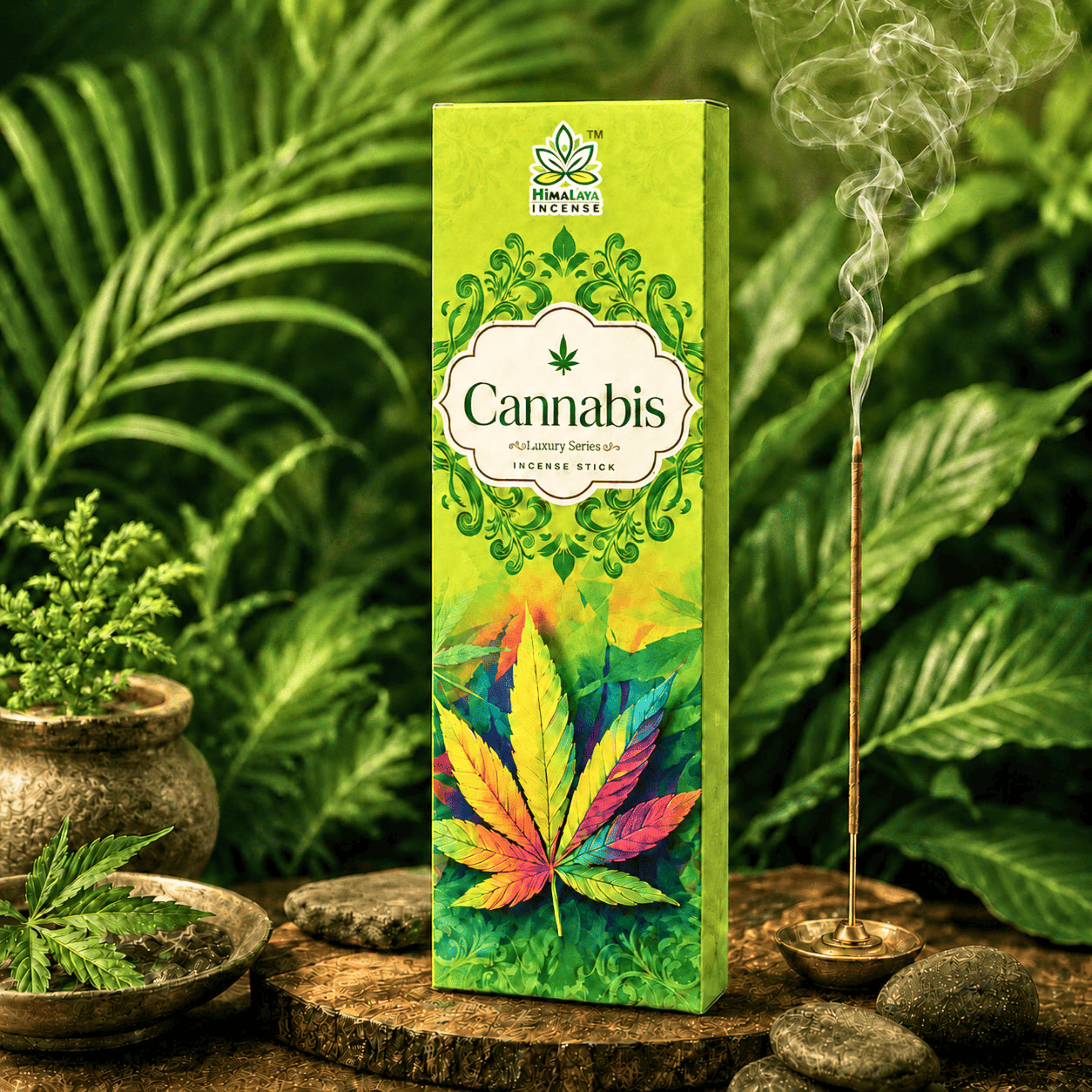 Luxury Incense Sticks Combo Pack – Cannabis, KamaSutra & Tropical Fruits Incense Sticks | Premium Fragrance Collection by Himalaya Incense