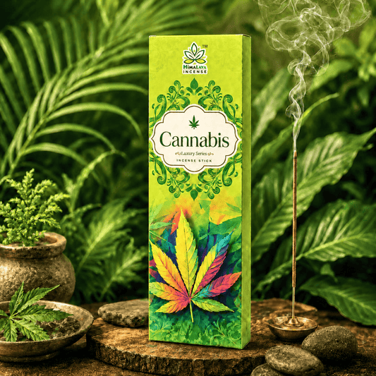 Cannabis Incense Sticks – Premium Herbal Incense Sticks for Relaxation, Meditation & Home Fragrance - 50Grm