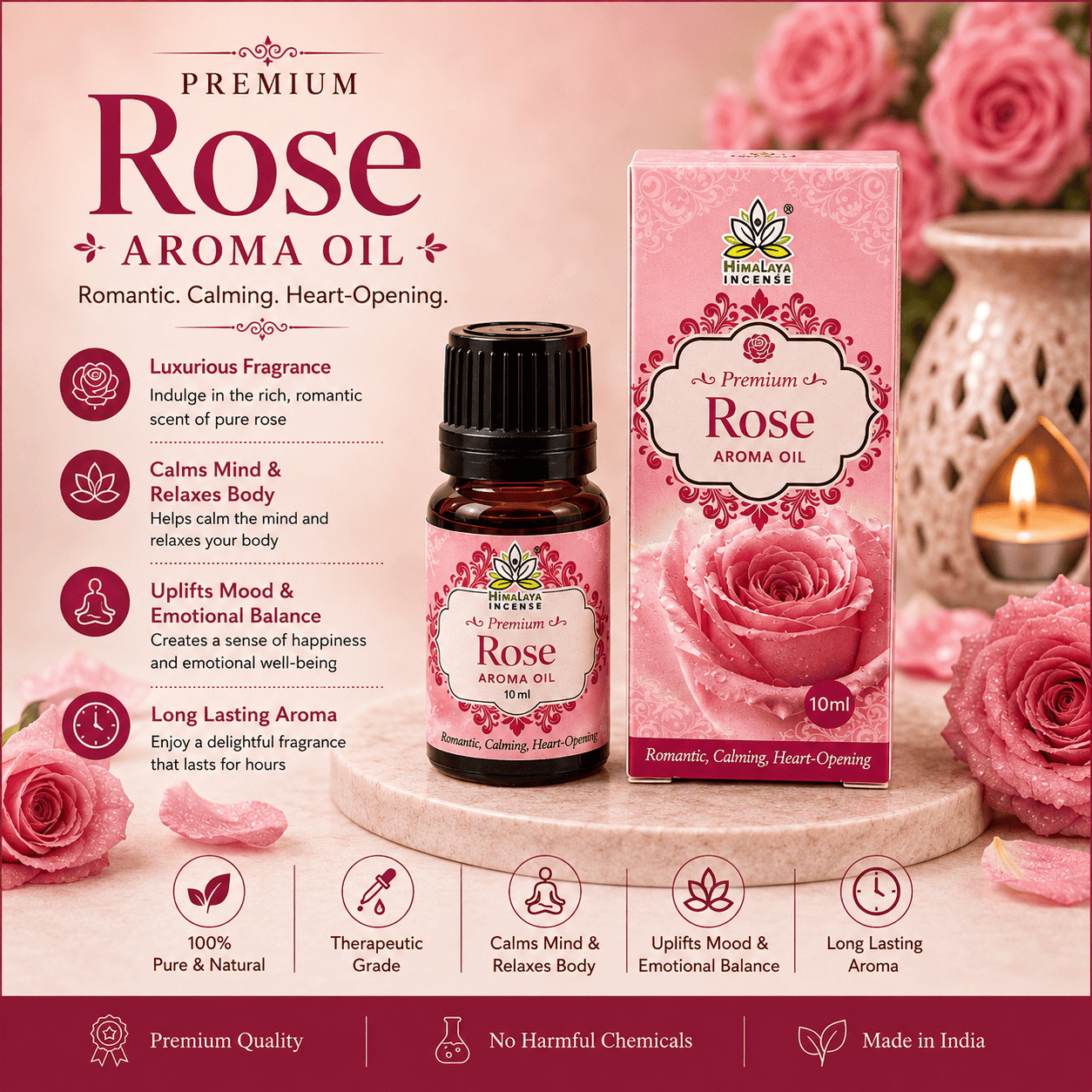 Himalaya Rose Aroma Oil 10ml