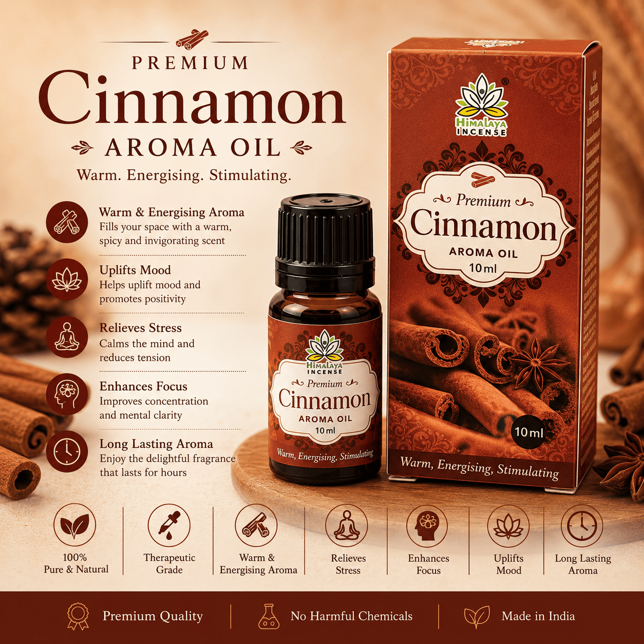 Himalaya Cinnamon Aroma Oil 10ml