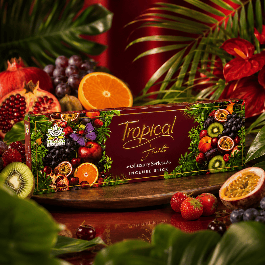 Tropical Fruits Incense Sticks – Premium Fruity Incense Sticks for Home Fragrance, Meditation & Daily Aromatherapy - 50Grm