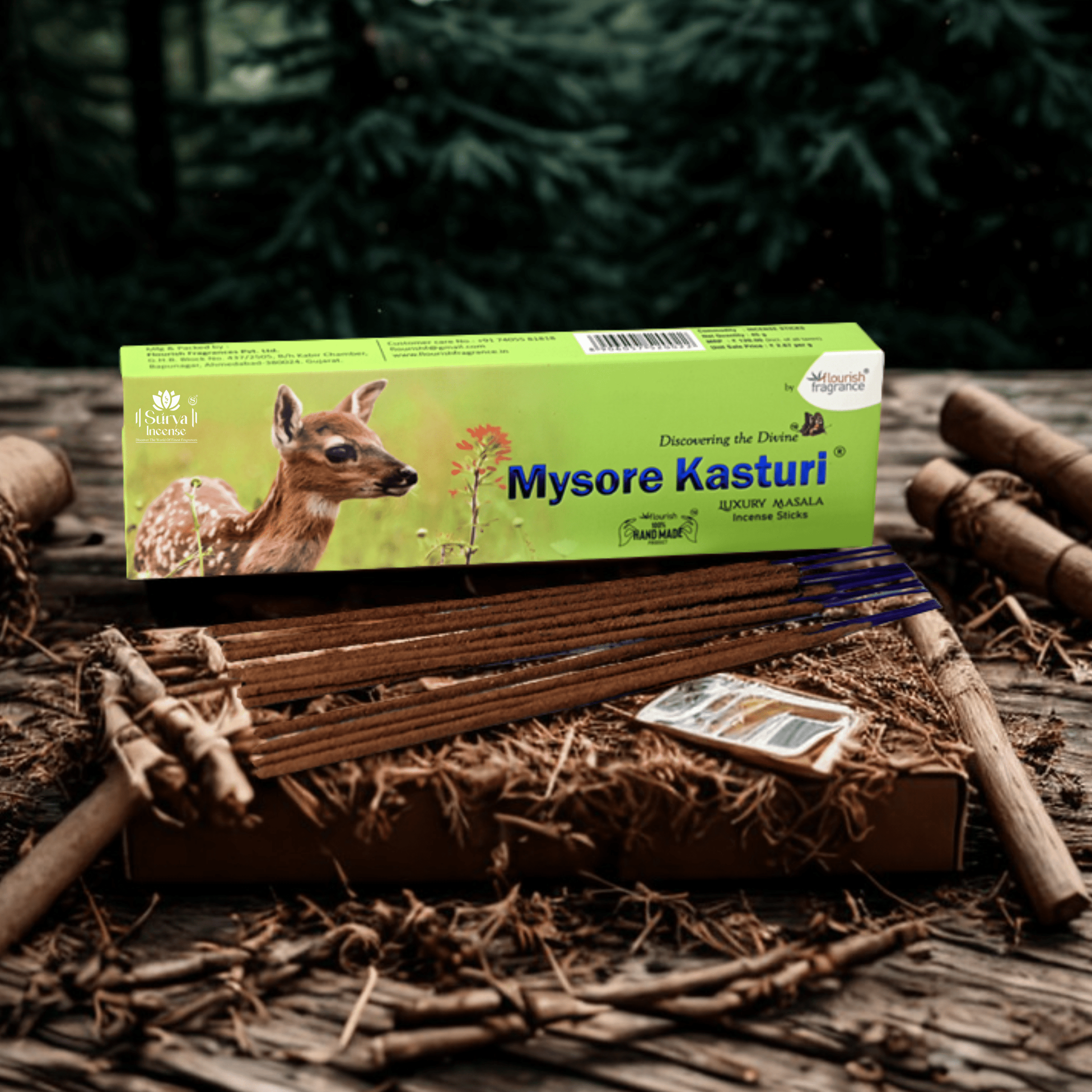 Indian Kasturi Laxury Masala Incense Sticks - Pack of 6