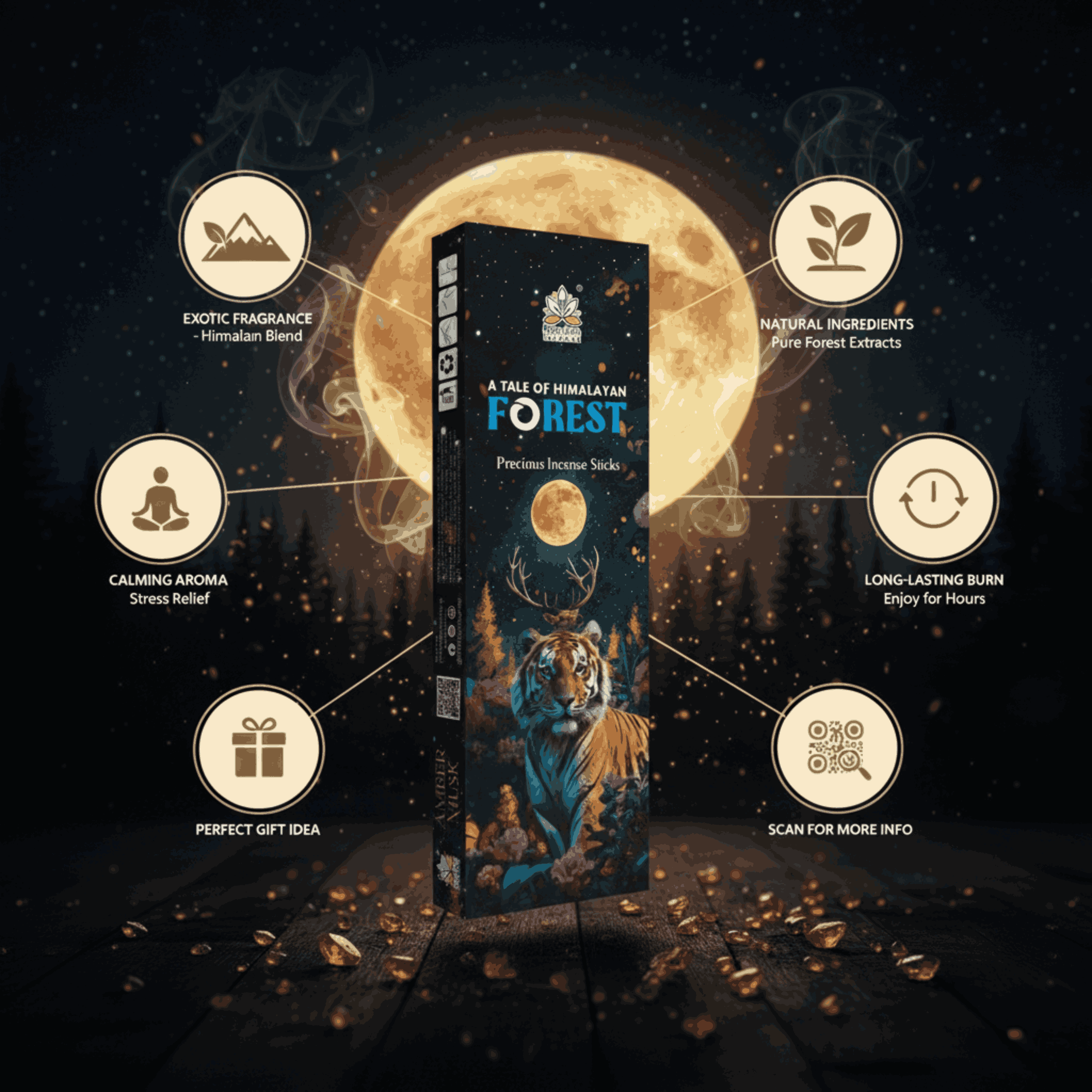 Himalaya Precious Incense Luxury Collection | Premium Aromatic Incense Sticks Pack of 5