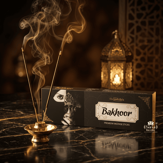 Misbah’s Bakhoor Incense Sticks Pack of 4 (50g Each) – Premium Arabic Fragrance Agarbatti | Long Lasting Oud Bakhoor Aroma