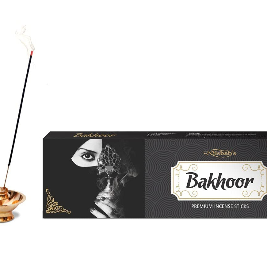 Misbah’s Bakhoor Incense Sticks Pack of 4 (50g Each) – Premium Arabic Fragrance Agarbatti | Long Lasting Oud Bakhoor Aroma