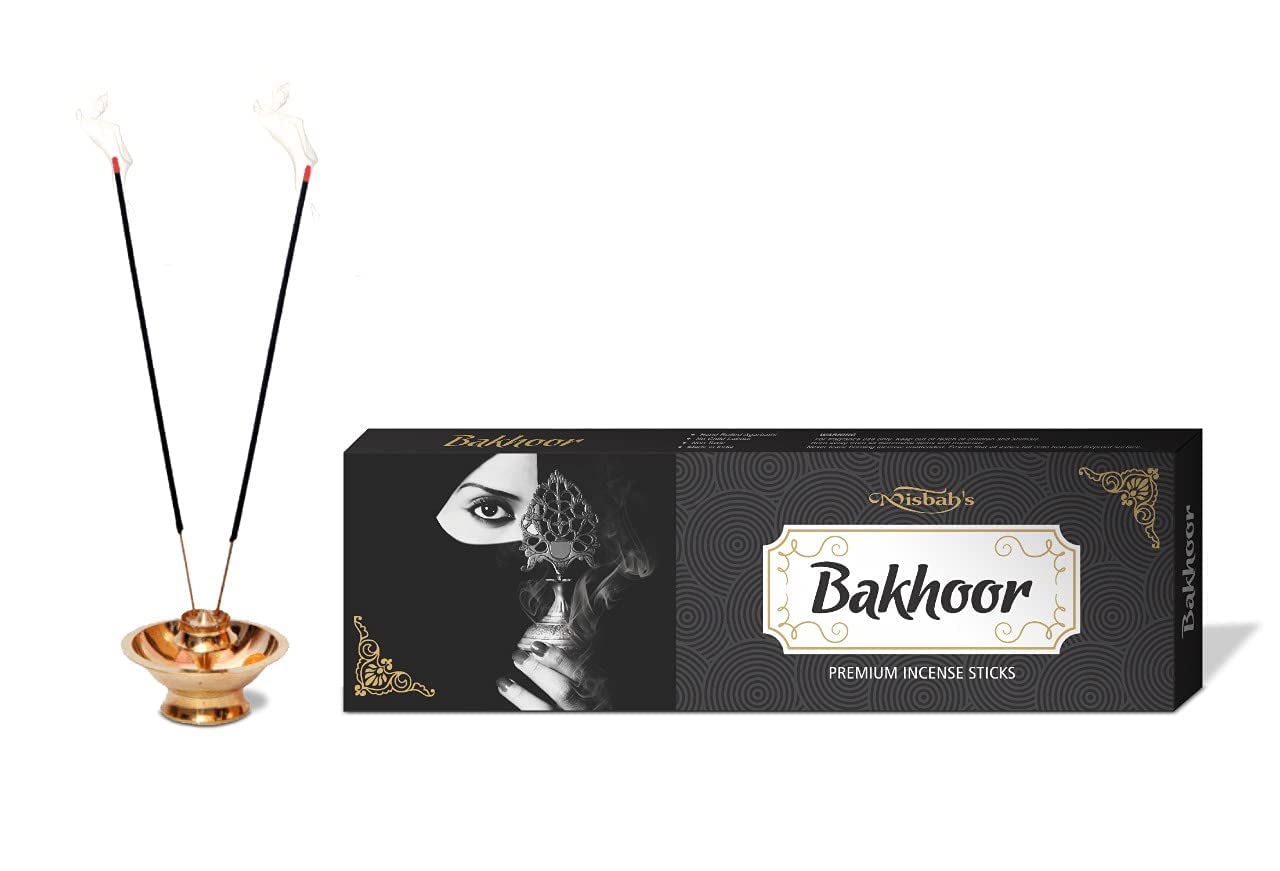 Misbah’s Bakhoor Incense Sticks Pack of 4 (50g Each) – Premium Arabic Fragrance Agarbatti | Long Lasting Oud Bakhoor Aroma
