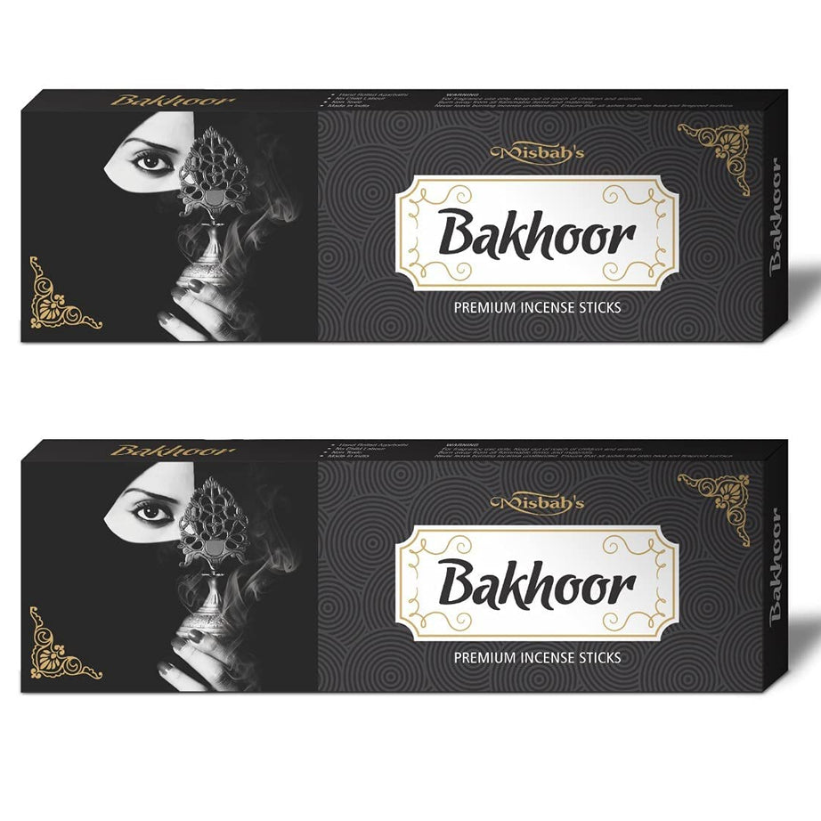Misbah’s Bakhoor Incense Sticks Pack of 4 (50g Each) – Premium Arabic Fragrance Agarbatti | Long Lasting Oud Bakhoor Aroma