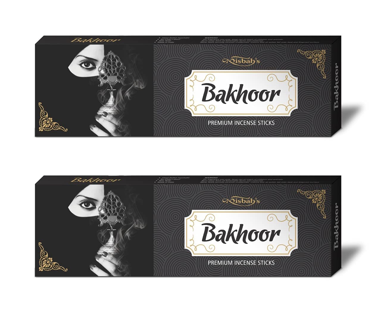 Misbah’s Bakhoor Incense Sticks Pack of 4 (50g Each) – Premium Arabic Fragrance Agarbatti | Long Lasting Oud Bakhoor Aroma