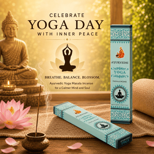 Ayurvedic Yoga Masala Incense Sticks - 12 Packs x 15 Sticks Each