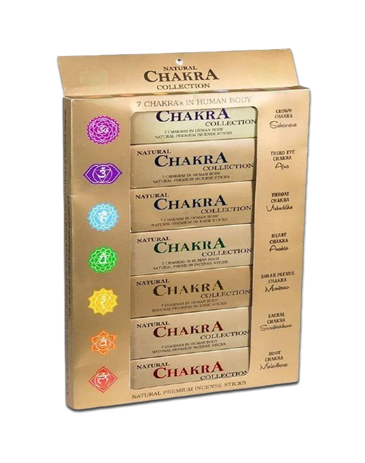 Ayurvedic 7 Chakra Collection Incense Sticks - 7 Packs x 15gm Each