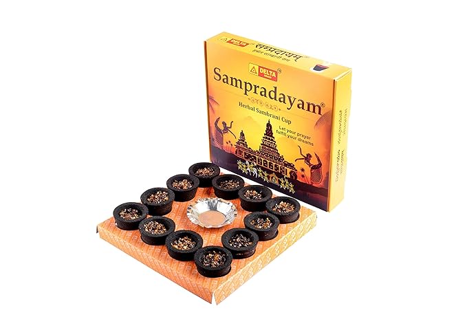 Delta Sampradayam Herbal Mini Sambrani Cup