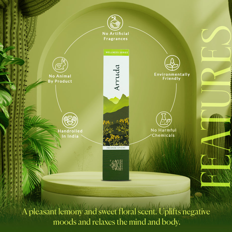 Himalaya Arruda Incense Sticks - 15gm Each -  Pack Of 3