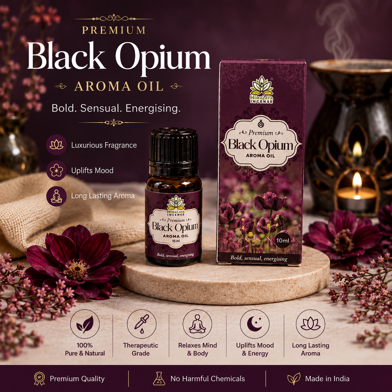 Himalaya Black Opium Aroma Oil 10ml