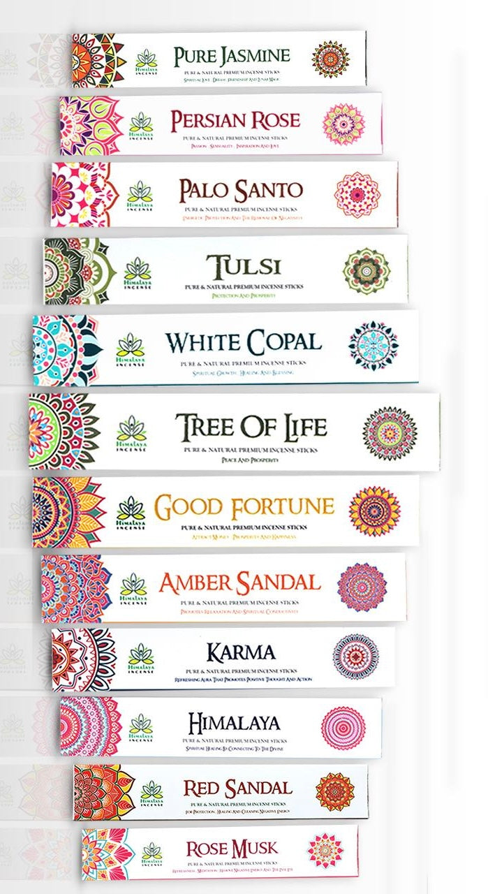 Himalaya Mandala Incense Sticks Collection Set of 12