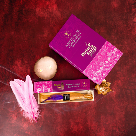 Divine Soul White Sage + Lavender Incense Sticks