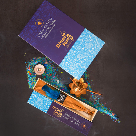 Divine Soul Palo Santo + Nag Champa - 12packs x 15gm Each