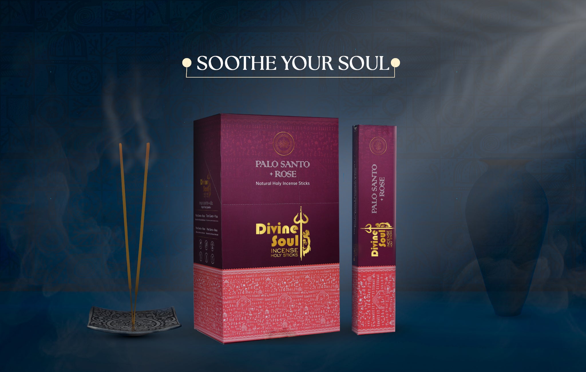 Divine Soul Premium Incense Gift Pack – Perfect Diwali Incense Gifts | Unique Diwali Gift Set | Ganesh Chaturthi Gift Set | Festive Aromatherapy Combo - Pack of 8 with Free Metal Leaf Holder