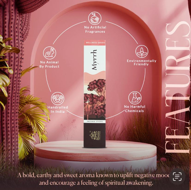 Himalaya Myrrh Incense Sticks Pack Of 3 x 15gm Each