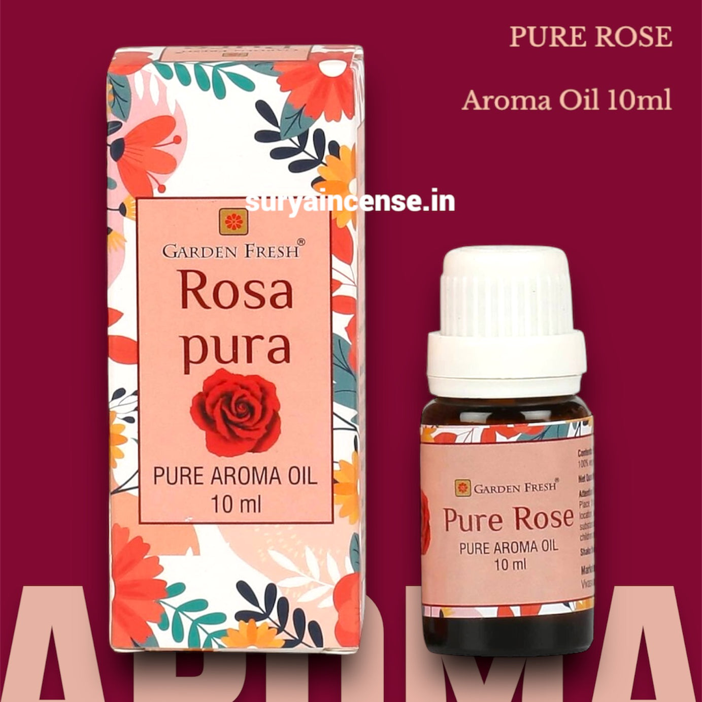 Garden Fresh Pure Rose Diffuser Oil - 10ml