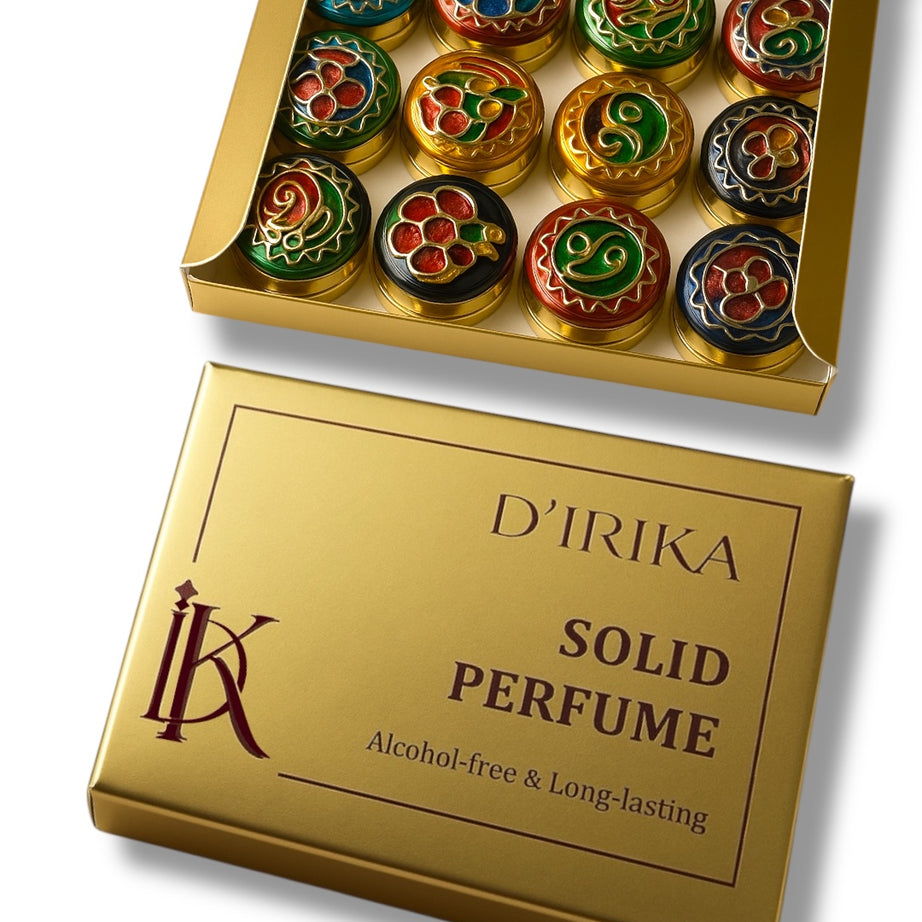 D’IRIKA Top Trending Solid Perfumes Signature Collection Pack of 12 - Limited Stock