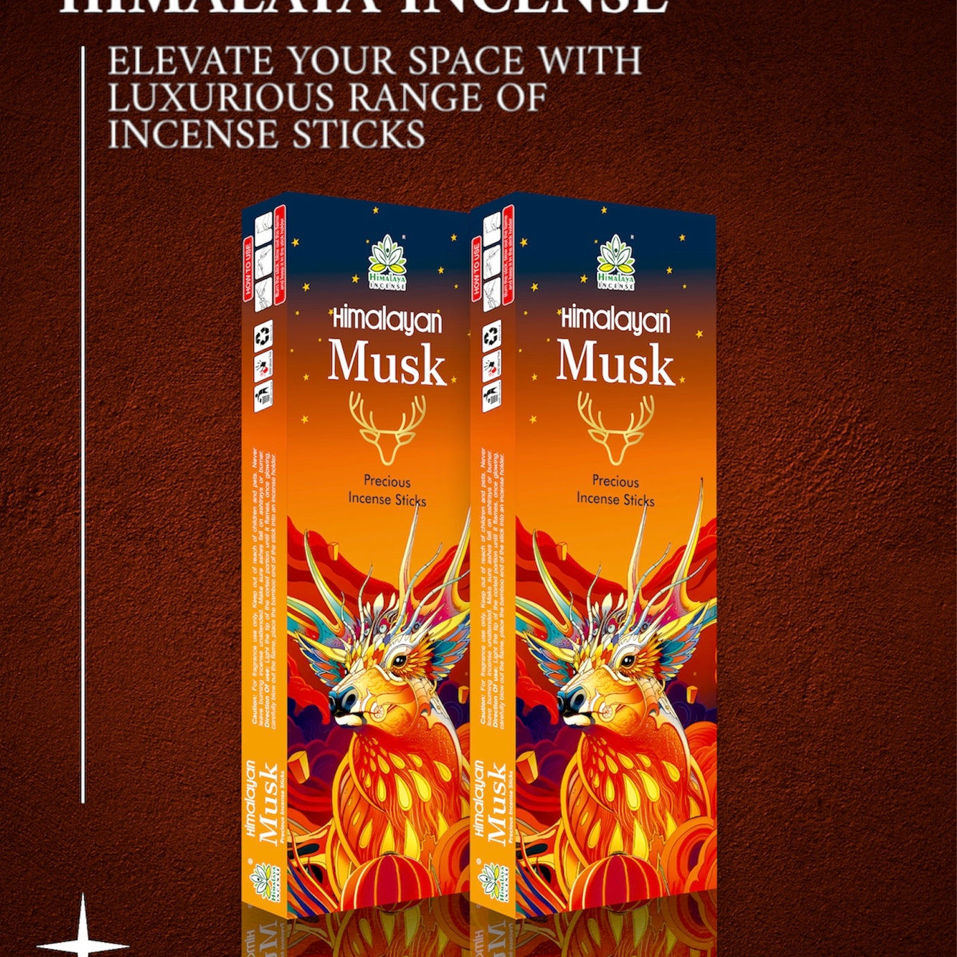 Himalayan Musk Luxurious Incense Sticks 50Gm With Metal Incense Sticks Holder