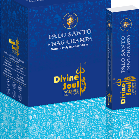 Divine Soul Palo Santo + Nag Champa - 12packs x 15gm Each