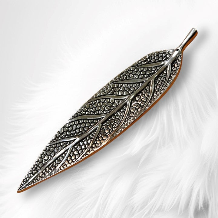 Leaf Metal Incense Holder