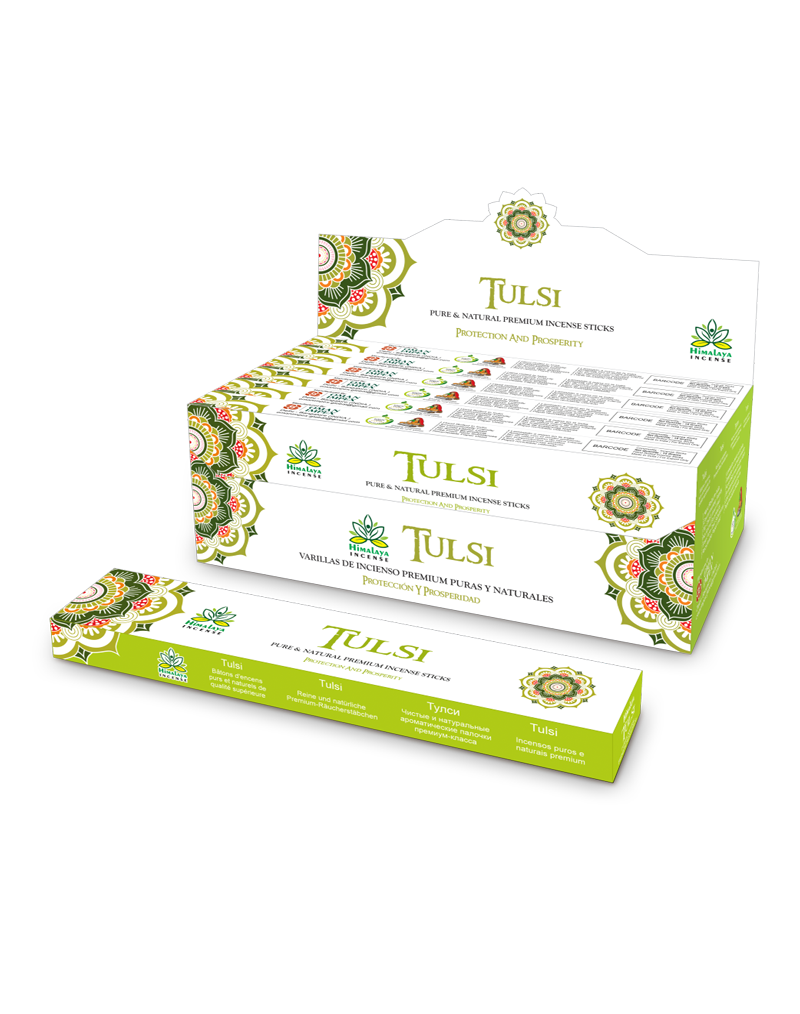 Himalaya Tulsi Incense Sticks - 12packs x 15gm Each
