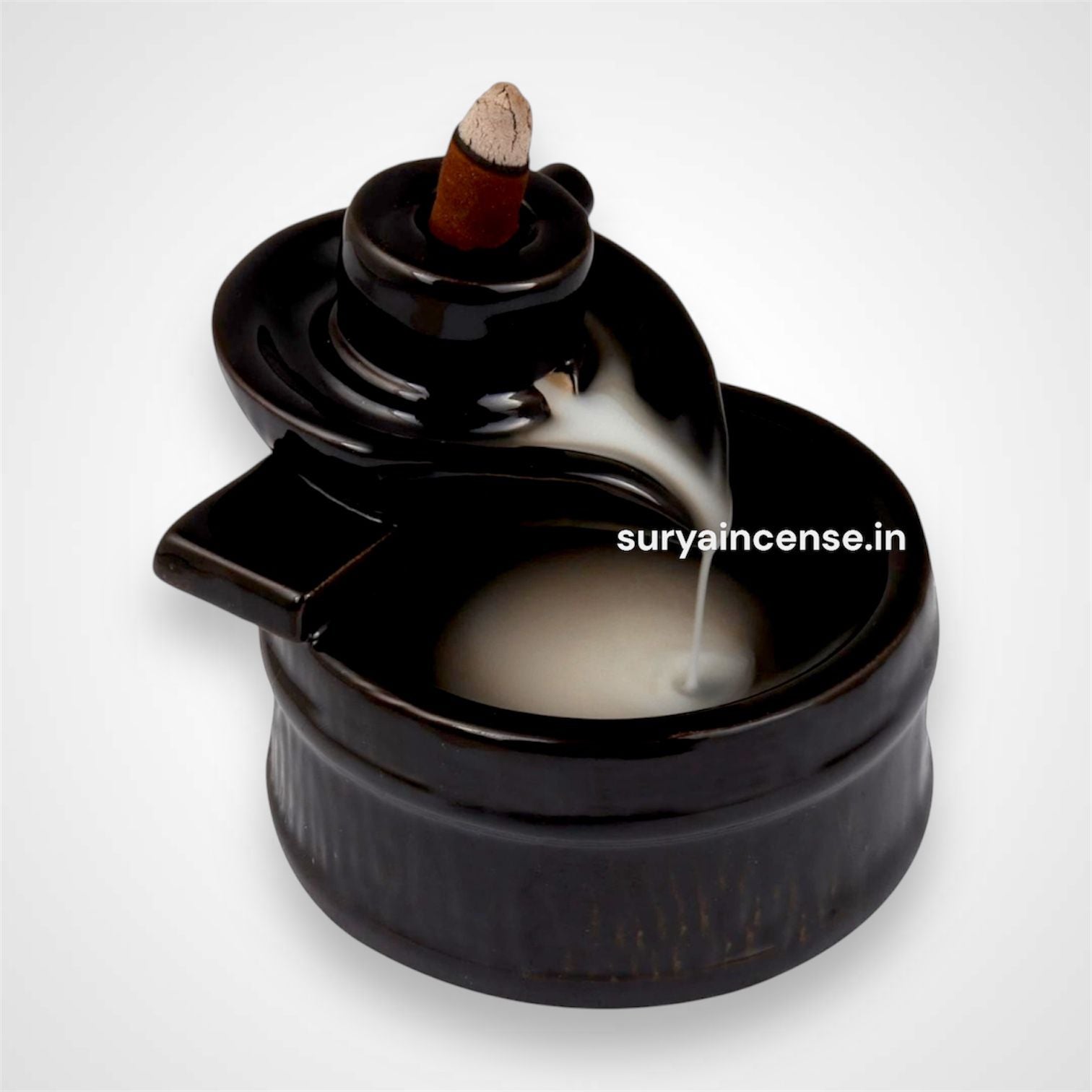 Backflow Incense Cones Burner - Shivling | FREE 10 Cones