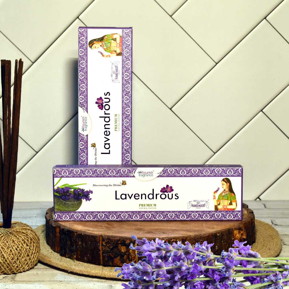 Flourish Fragrance Lavendrous Masala Incense Sticks