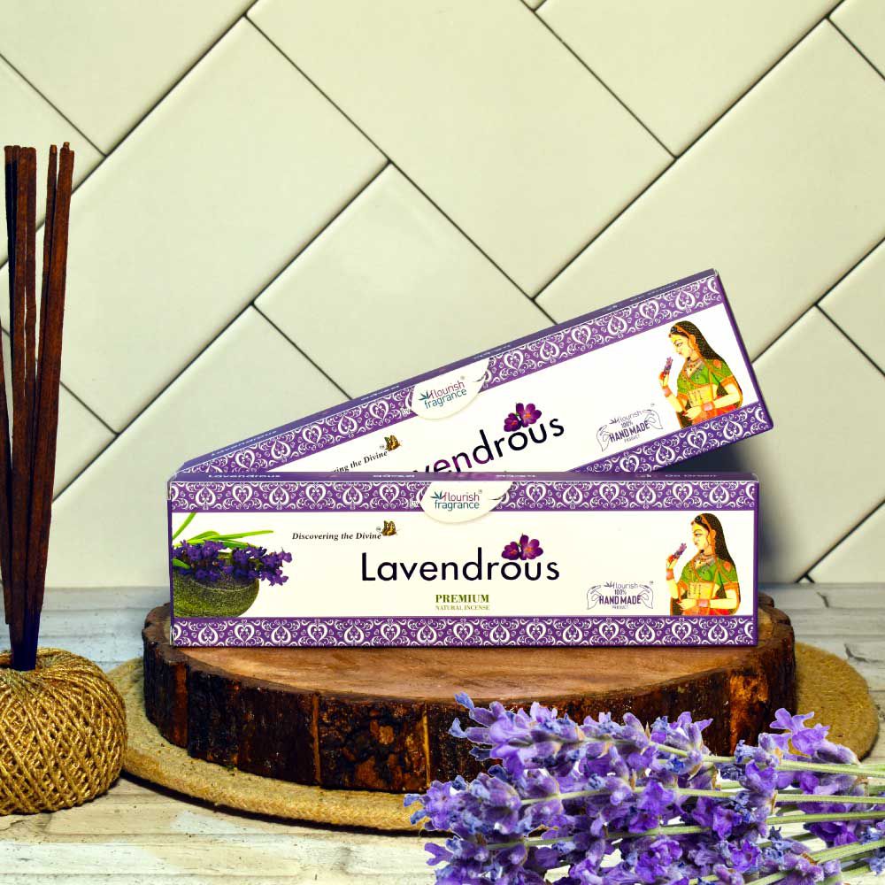 Flourish Fragrance Lavendrous Masala Incense Sticks