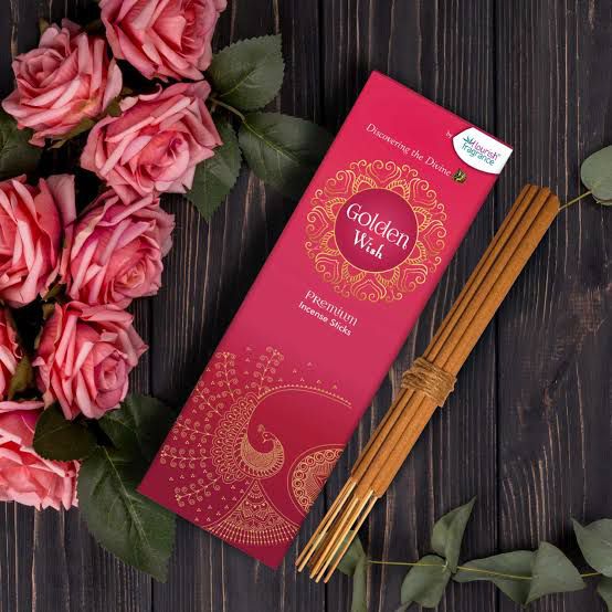 Flourish Fragrance Golden Wish Thick Incense Sticks